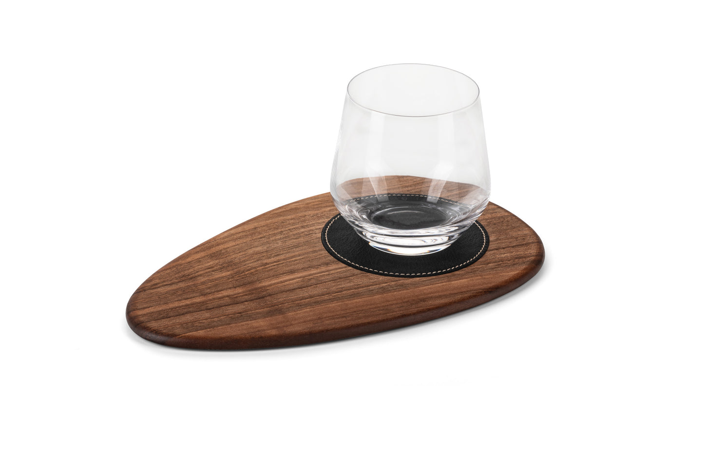 CG Coffee Plate with Leather Coaster