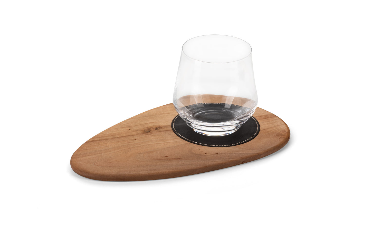 CG Coffee Plate with Leather Coaster