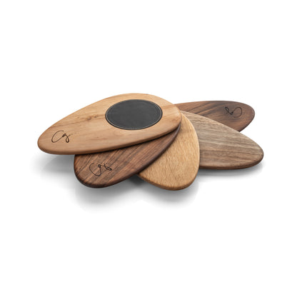 CG Coffee Plate with Leather Coaster