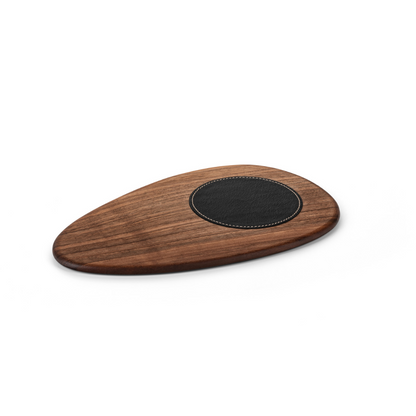 CG Coffee Plate with Leather Coaster